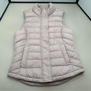 GAP Fitted Vest Women Size X-Small Beige Cream Color Warmest Polaris